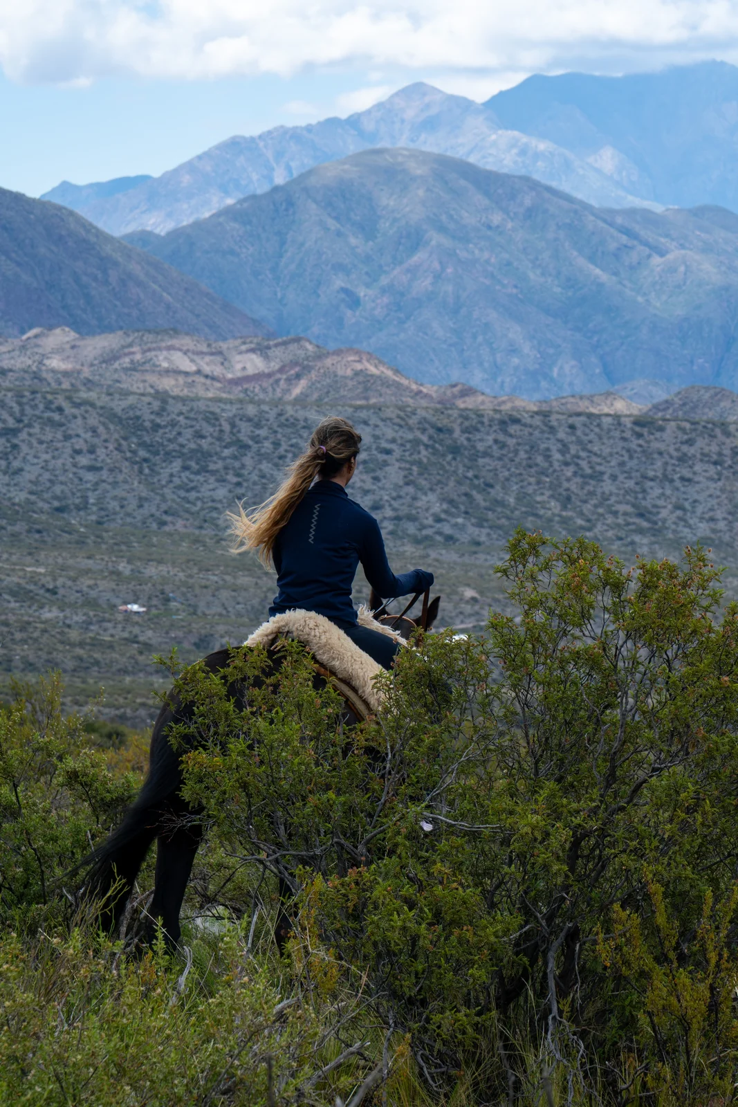 En las montañas / a caballo hacia el horizonte